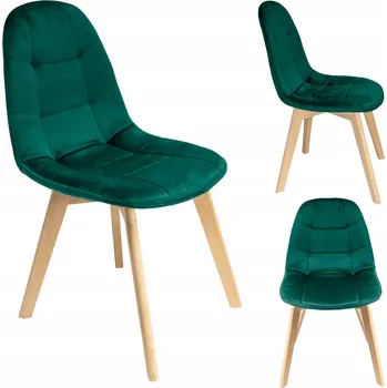 Jídelní židle Židle Jumi sametová zelená 1 ks
