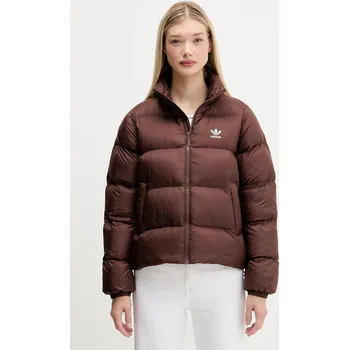 Dámské oblečení Bunda adidas Originals Short Puffer JX2948 hnědá 88X, vel. M