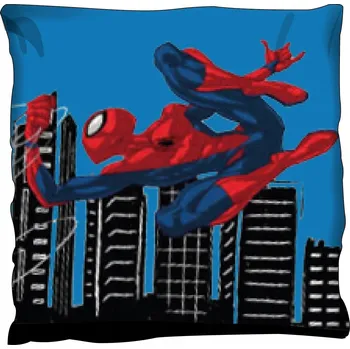 Polštář OBOUSTRANNÝ DEKORATIVNÍ POLŠTÁŘ 40 X 40 CM Spiderman