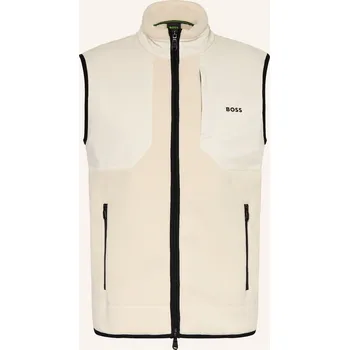 Pánská bunda Boss Pánská Fleecová Vesta Sveedy, krémová, 54/XL
