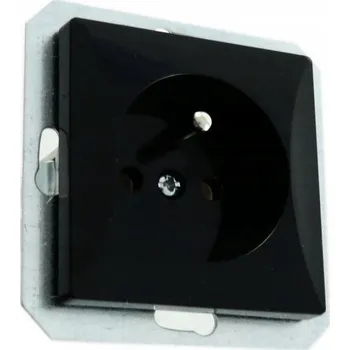 Elektrická zásuvka Elektrická Zásuvka Abex černá