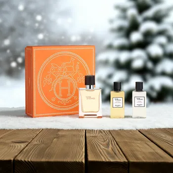 Pánský parfém Hermes Terre D´Hermes Dárková sada toaletní voda 50 ml + voda po holení 40 ml + sprchový gel 40 ml rok 2025