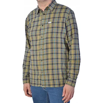Pánské tričko Wrangler pánská košile pro volný čas Wrangler One Pocket Shirt s dlouhým rukávem, regular střih, bavlna, velikost L