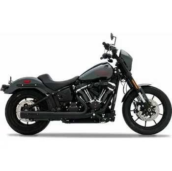 Výfuk pro motocykl Koncovka výfuku RINEHART RACING 4" HP40 2-INTO-1 SLIP ON pro HARLEY DAVIDSON SOFTAIL rok 2025 barva černá/černé zakončení