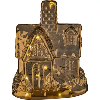 Vánoční dekorace LIVARNO home Skleněná LED dekorace (dům)