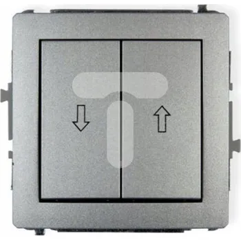 vypínač Žaluziový vypínač pod omítku Karlik stříbrný 7DWP-8