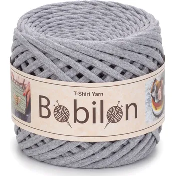 Příze Špagáty Bobilon MEDIUM 7-9 mm Grey Melange