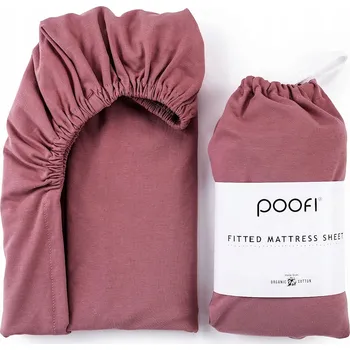 Prostěradlo Prostěradlo s gumou Poofi 2424 60x120 cm bordó