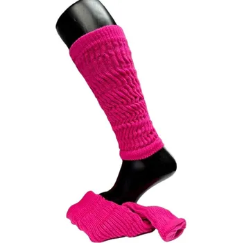 Dámské ponožky Pletené návleky na nohy růžová střední