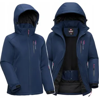 Dvě BARVY Dámská ZIMNÍ BUNDA na SVAH S KAPUCÍ TEPLÁ 4XL