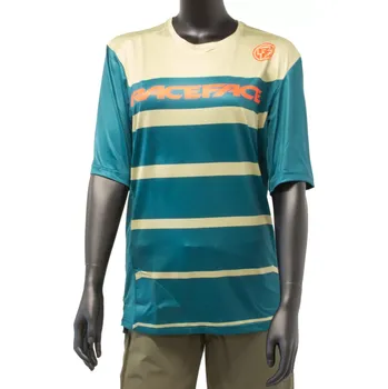 cyklistický dres Race Face Pánský dres Race Face Indy SS Jersey - Dark Spruce velikost XL