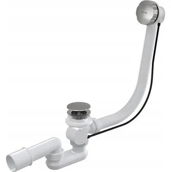 Sifon Automatický vanový sifon s přepadem bílý Besco