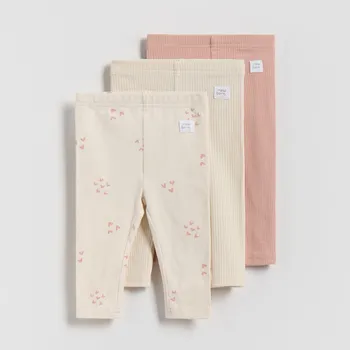 Dupačky Reserved - Bavlněné legíny 3 ks - krémová - 918GK-01X - 918GK-01X-68