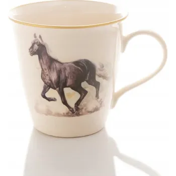 KLASICKÝ HRNEK S KONĚM MIEROSZÓW POLSKÁ KERAMIKA