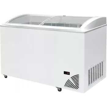 Mraznička 48551 Pultová mraznička prosklené oblé víko Byfal ARO 506/2 White Edge