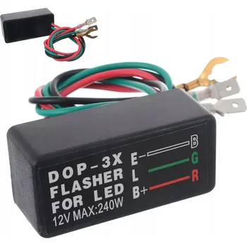 Relé Přerušovač blinkrů 3pin LED 12V relé