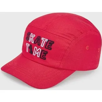 Čepice Dětska čepice Mayoral červená barva, z tenké pleteniny 10480.5E.CZAPKI 29X, vel. 58