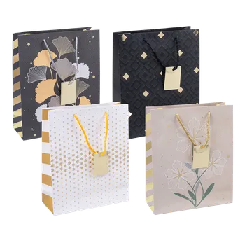 Dárková taška Taška papírová dárková 12 x 41 x 8 cm Elegant, mix motivů