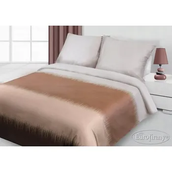 Povlečení Saténové Povlečení 200x220 Eurofirany Duhová béžová