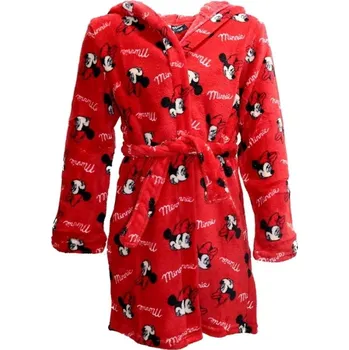 Dívčí župan E plus M Dětský župan Minnie Mouse červený