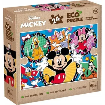 Puzzle Puzzle Eko 24 oboustranné Mickey - Lisciani