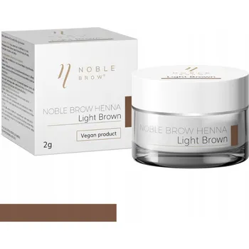 Barva na řasy a obočí Pudrová henna na obočí Noble Brow - Světle hnědá