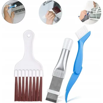 Praní a péče o prádlo Sada kartáčů na čištění pračky, sušičky, klimatizace a ledničky, 3 ks