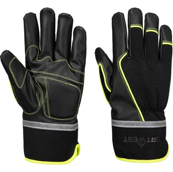 Pracovní rukavice PORTWEST A753 COLD 450 / Vodotěsné neprořezné mechanické rukavice - černá XL