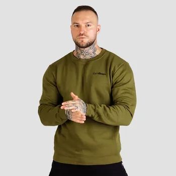 Pánská mikina GymBeam Mikina Basic Jumper Military Green M