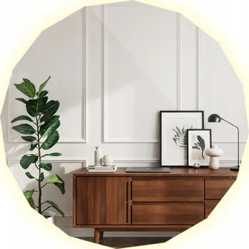 Zrcadlo Zrcadlo LED Designové Mnohostranné Zrcadlo do Moderních Interiérů