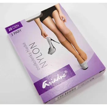 Podkolenky 3 páry - tělová - velikost uni