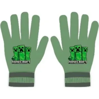 Rukavice Minecraft rukavice trojice Creeperů zelené dětské