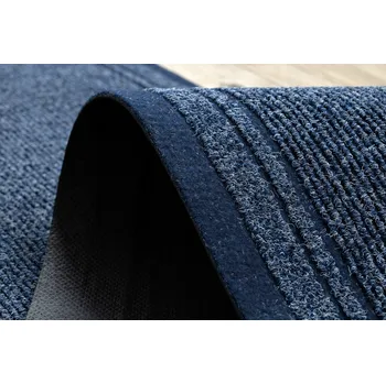 Rohožka Protiskluzová rohožka MALAGA modrá UNIVERZÁLNÍ PROUŽKY 66x380 cm