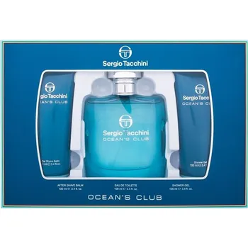 Pánský parfém Sergio Tacchini Ocean´s Club Dárková sada EDT 100 ml, sprchový gel 100 ml a After Shave Balsam ( balzám po holení ) 100 ml