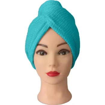 Ručník Chanar s.r.o Turban na vlasy vafle, tyrkysový