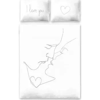 Povlečení Povlečení z mikrovlákna 160x200 Kiss