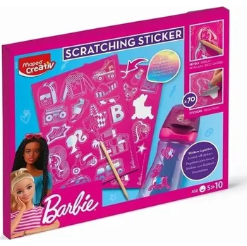 samolepka BARBIE MAPED SAMOLEPKY PRO DÍVKY Metalické