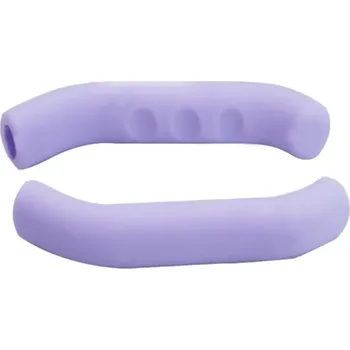 Elektrokoloběžka 2 ks Gelový potah na brzdovou páku nebo stojánek elektrické koloběžky 1,5 x 8 cm Ochranný návlek PU proti poškození a opotřebení fialová