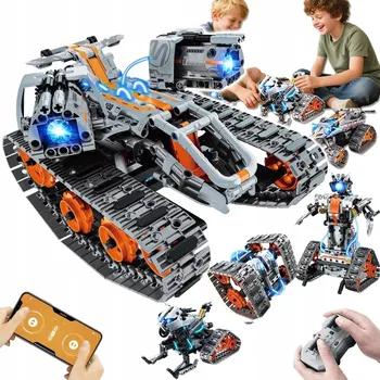ostatní stavebnice Hračka 4v1 pro děti 6+ robot tank Stavebnice 724dílů