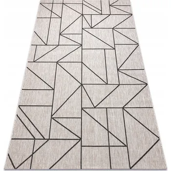 Koberec KOBEREC ŠŇŮRKOVÝ 60x110 cm TROJÚHELNÍKY béžová #DEV1430