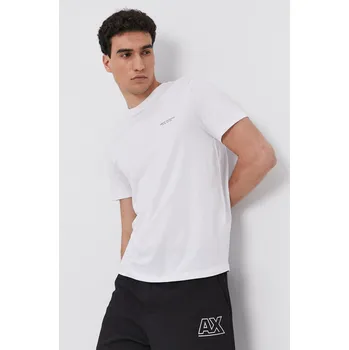 Bavlněné tričko Armani Exchange bílá barva, s potiskem, 8NZT91 Z8H4Z NOS 8NZT91.Z8H4Z.NOS 00X, vel. XL