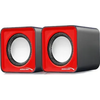 Sada reproduktorů 2.0 Audiocore AC870R 6 W červená