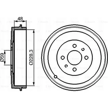 Brzdový buben Bosch 0 986 477 088 Brzdový buben