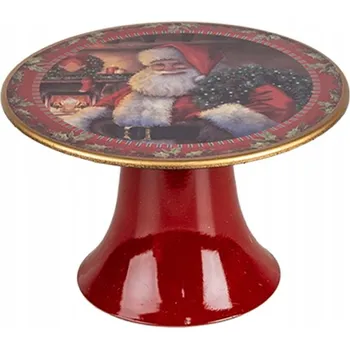 Vánoční stojan na dort s motivem Santa Clause S - 16x10 cm