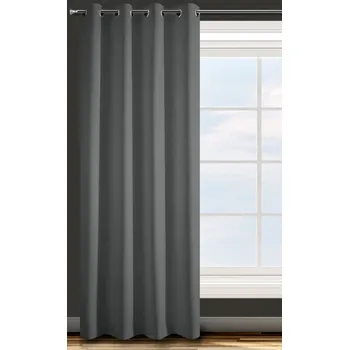 HOTOVÝ ZÁVĚS DESIGN91 ADORE 140X250 CM TMAVĚŠEDÁOVÁ