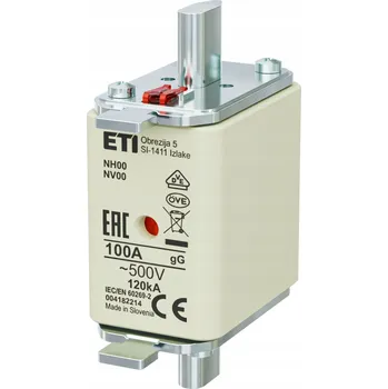 Průmyslová pojistková vložka zpožděná KOMBI NH00 gG 100A/500V 004182214