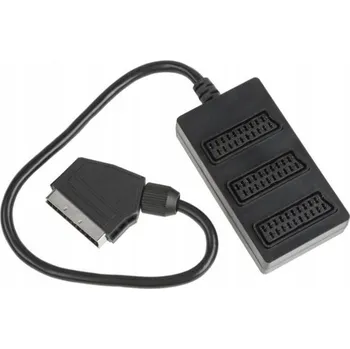 Bezpečnostní kamera Kabel LechPol SCART - SCART Černý (ZLA0387)