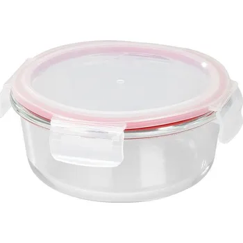 Přepravka na jídlo Dóza MagicHome, okrúhla, 650 ml, s vekom, Clip, sklenená