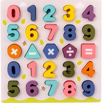 Dřevěná hračka UKŁADANKA LOGICKÁ HRAČKA PRO DĚTI