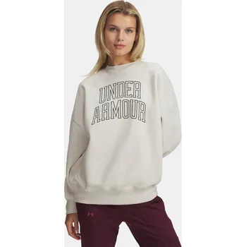 Dámská mikina Under Armour Dámské Dámská mikina Under Armour Rival Flc OS Varsity Crew-WHT Bílá XS (2937329)